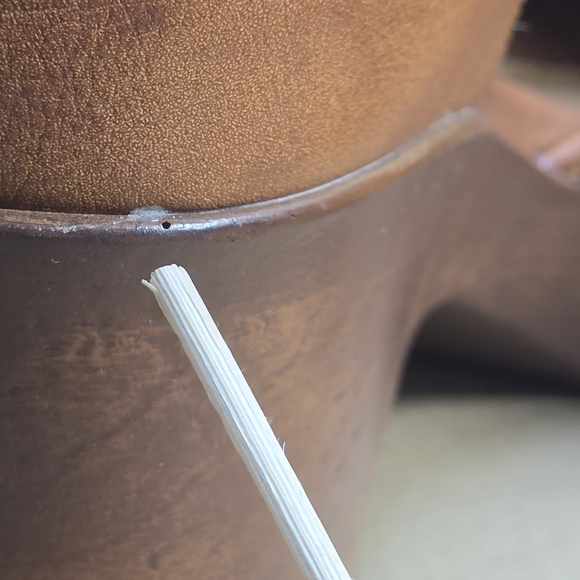 b.o.c. Gia clogs in brown leather, size 9. Mary Jane comfort shoes with block he - Picture 11 of 11